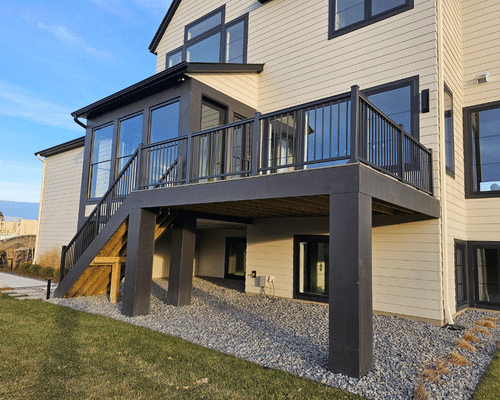 TimberTech Deck with Glass Railing - Minnetonka, MN